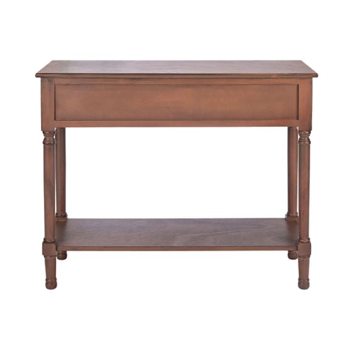 Modern Brown Carved Accent Console Table