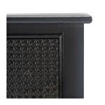 Irma Black Textured Drawers Console Table