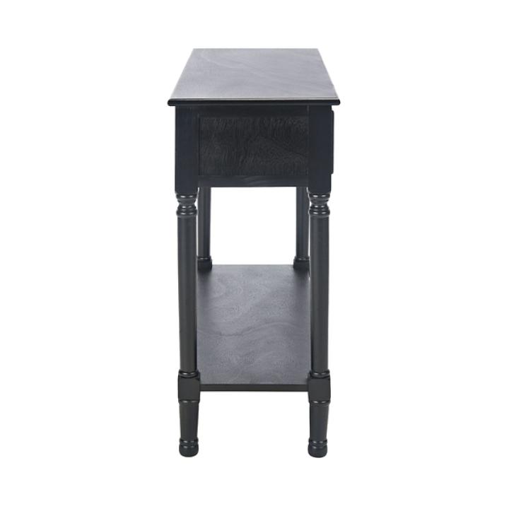 Irma Black Textured Drawers Console Table