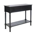 Irma Black Textured Drawers Console Table