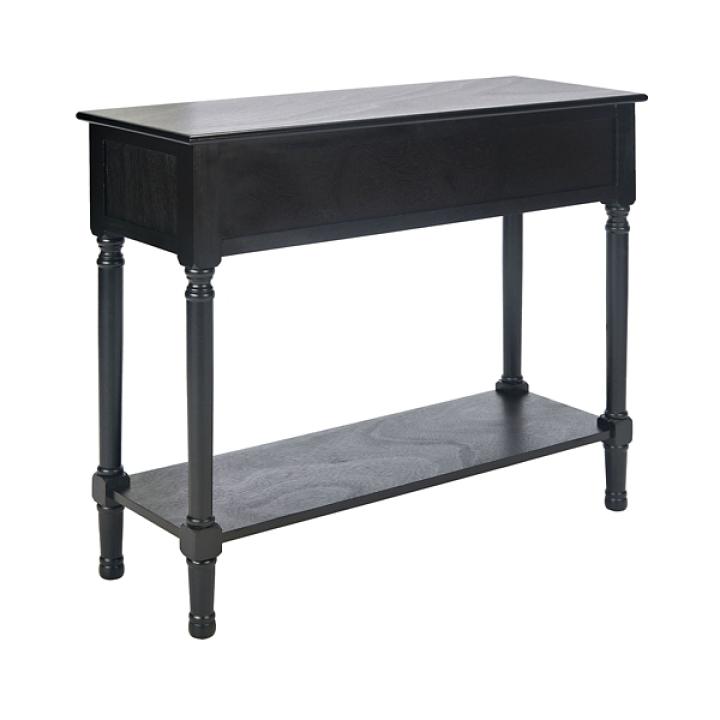 Irma Black Textured Drawers Console Table