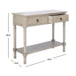 Natural Textured 2-Drawer Console Table