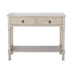 Natural Textured 2-Drawer Console Table