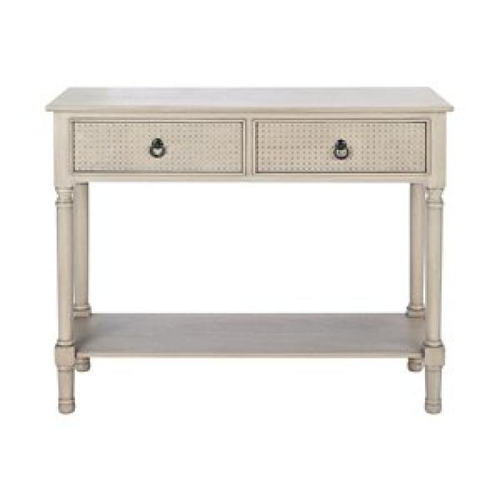 Natural Textured 2-Drawer Console Table