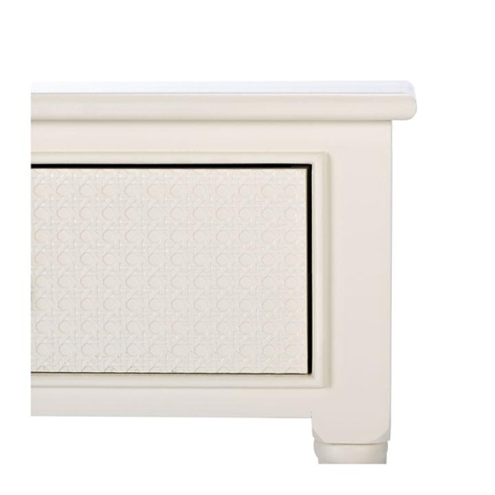 Irma White Textured Drawers Console Table