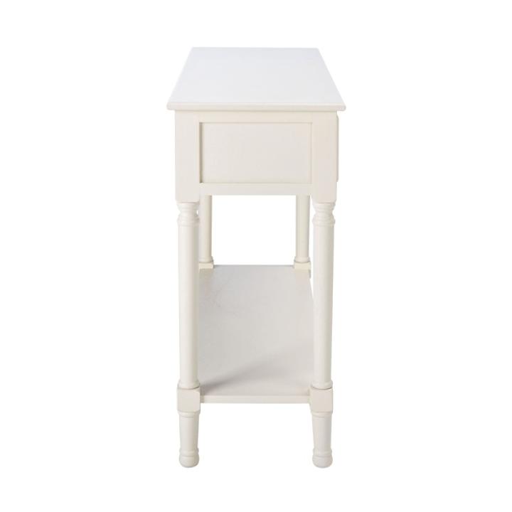 Irma White Textured Drawers Console Table