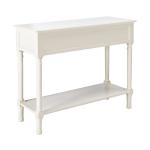 Irma White Textured Drawers Console Table