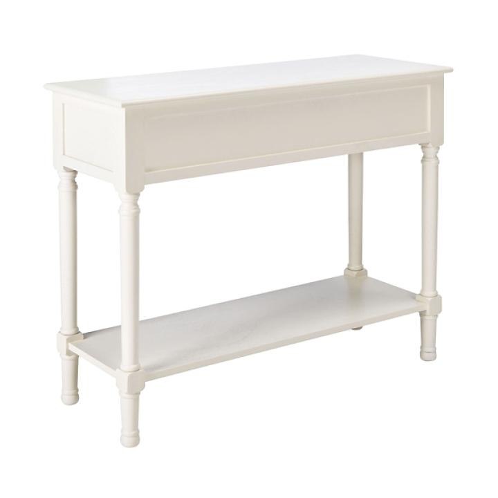 Irma White Textured Drawers Console Table