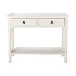 Irma White Textured Drawers Console Table