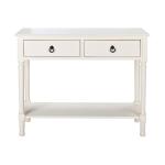 Irma White Textured Drawers Console Table