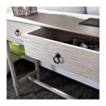 Rivera White Carved Rustic Console Table