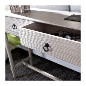 Rivera White Carved Rustic Console Table