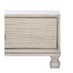 Rivera White Carved Rustic Console Table