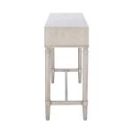 Rivera White Carved Rustic Console Table