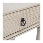 Rivera White Carved Rustic Console Table