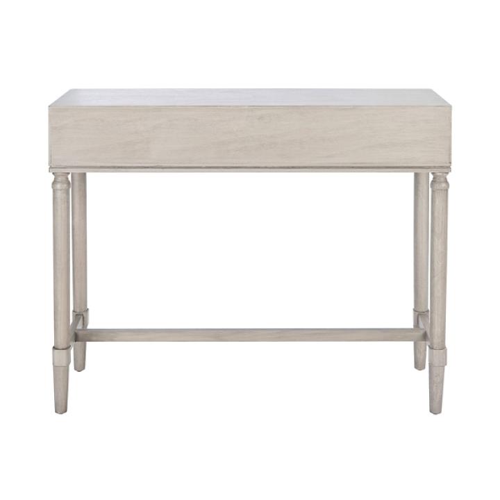 Rivera White Carved Rustic Console Table