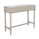 Rivera White Carved Rustic Console Table
