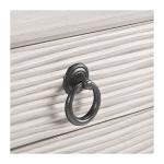 Rivera White Carved Rustic Quad Console Table