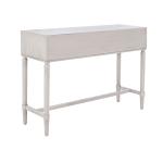 Rivera White Carved Rustic Quad Console Table