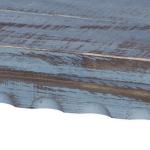 Distressed Blue Wood Antique Bench