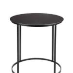 Dark Bronze Rounded Metal Accent Table