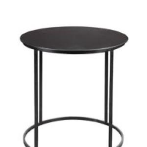 Dark Bronze Rounded Metal Accent Table