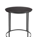 Dark Bronze Rounded Metal Accent Table