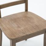 Wire Brushed Natural Dining Chairs, Set of 2