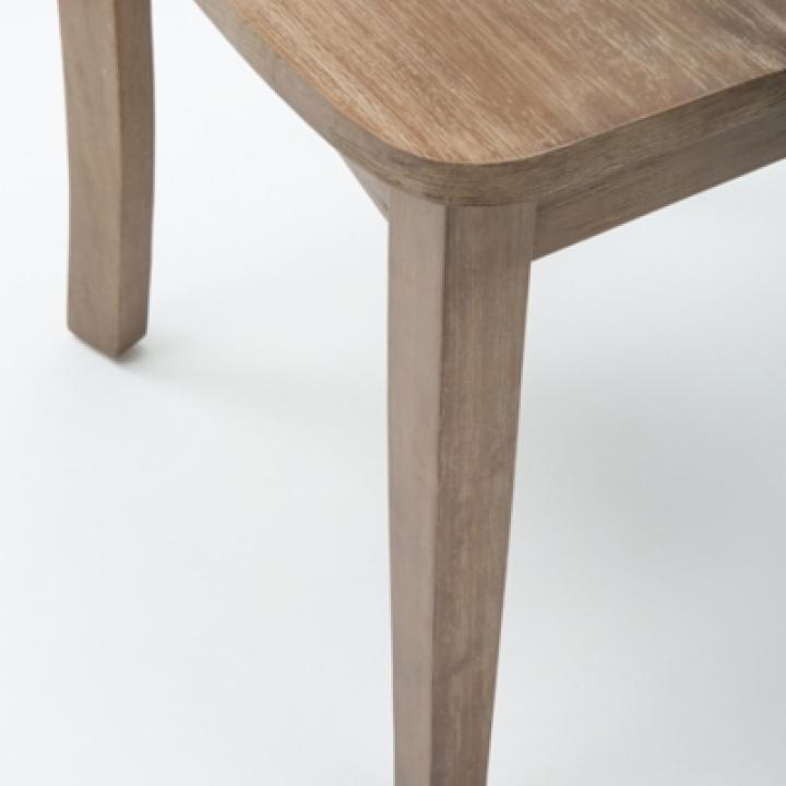 Wire Brushed Natural Dining Chairs, Set of 2