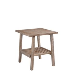 Wire Brushed Natural Accent Table
