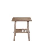 Wire Brushed Natural Accent Table