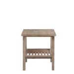 Wire Brushed Natural Accent Table