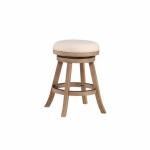 Linen Driftwood Finish Swivel Counter Stool