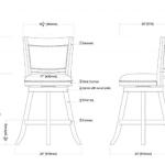 Linen and Driftwood Nailhead Swivel Counter Stool