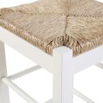 Cream Handwoven Counter Stool