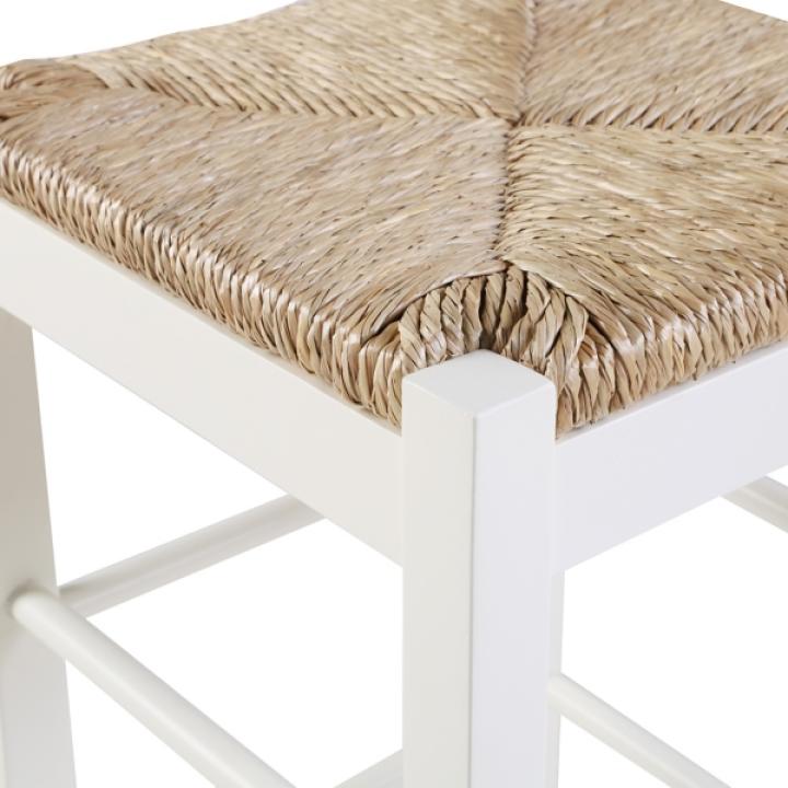 Cream Handwoven Counter Stool
