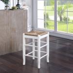 Cream Handwoven Counter Stool
