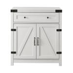 White Barnwood Style Wooden Cabinet