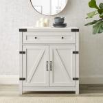 White Barnwood Style Wooden Cabinet