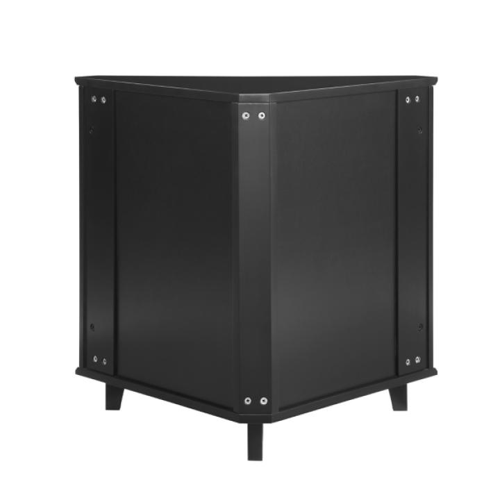 Mikie Black Corner Cabinet