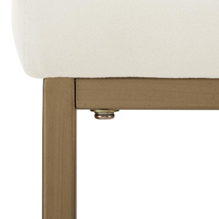 Marley Cream and Gold Counter Stools, Set of 2