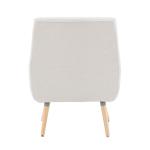 Ivory Faux Sherpa Tufted Accent Chair