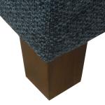 Navy Tufted Upholstered Storage Ottoman