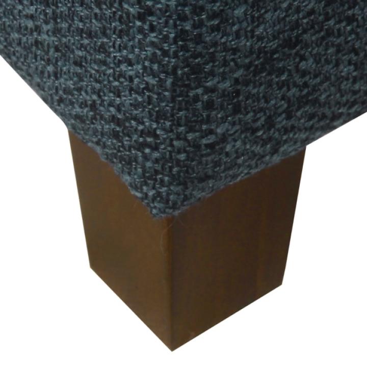 Navy Tufted Upholstered Storage Ottoman