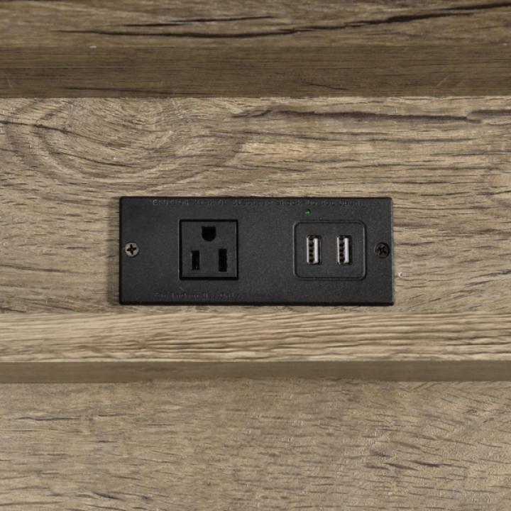 Gray Finish X Frame Wooden Hinged Top Desk