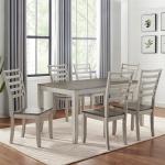 Smoked Honey and Alabaster Dining Chairs, Set of 2