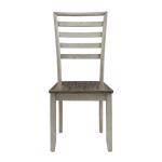 Smoked Honey and Alabaster Dining Chairs, Set of 2
