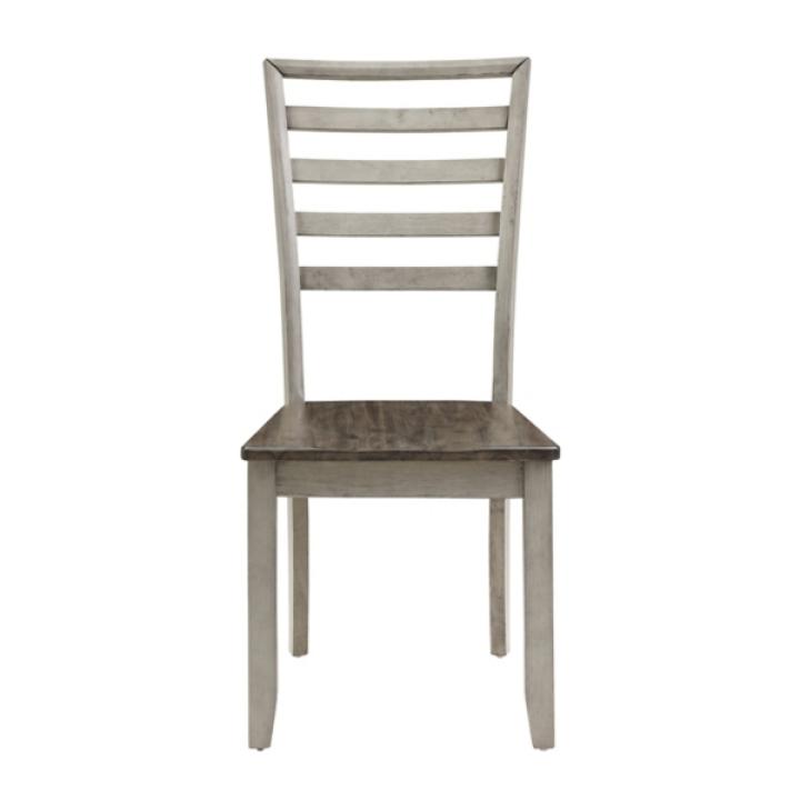 Smoked Honey and Alabaster Dining Chairs, Set of 2