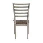 Smoked Honey and Alabaster Dining Chairs, Set of 2