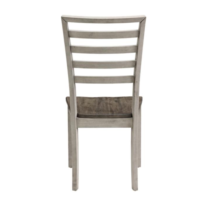 Smoked Honey and Alabaster Dining Chairs, Set of 2